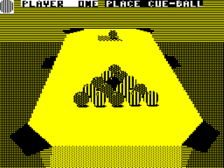 3D Pool screenshot 3 for ZX Spectrum